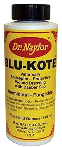 Dr. Naylor Blu Kote Antiseptic with Dauber Cap Veterinary Supplies Sprays/Daubers - 4 Oz  