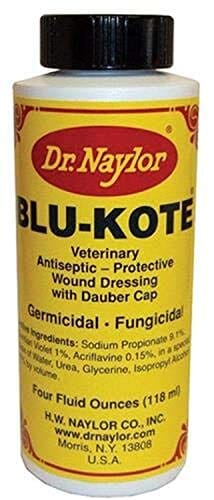 Dr. Naylor Blu Kote Antiseptic with Dauber Cap Veterinary Supplies Sprays/Daubers - 4 Oz