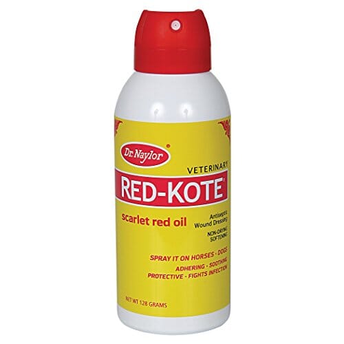 Dr. Naylor Red Kote Scarlet Red Oil Veterinary Supplies Sprays/Daubers - 5 Oz  