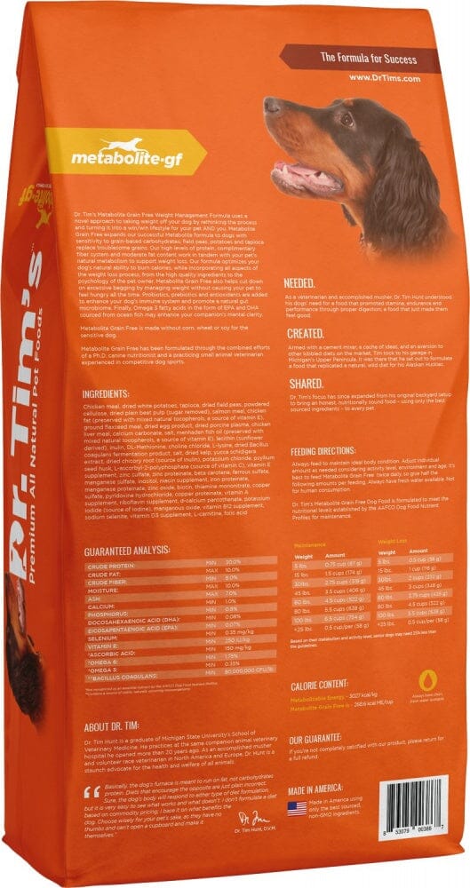 Dr. Tim's Grain Free Weight Management Metabolite Dry Dog Food  