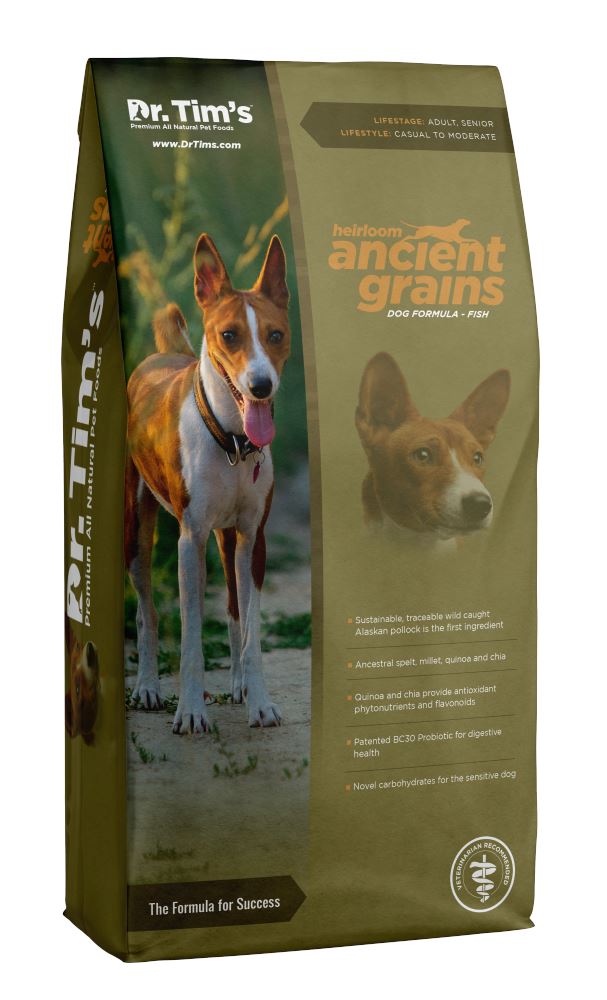 Dr. Tim's Heirloom Ancient Grains Fish Recipe Dry Dog Food  