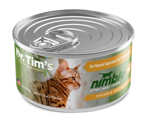 Dr. Tim's Nimble Chicken and Vegetable Pate Canned Cat Food  