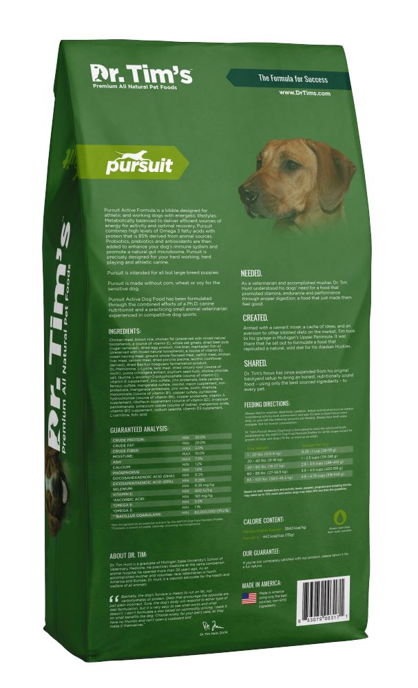 Dr. Tim's Pursuit Active Dry Dog Food  