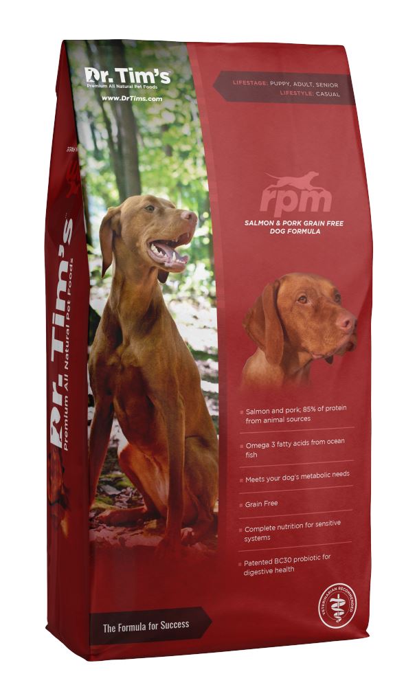 Dr. Tim's RPM Grain Free Salmon and Pork Formula Dry Dog Food  