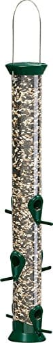 Droll Yankees New Generation Sunflower and Mixed Seed Tube Type Bird Feeder - Green - 2 Lbs Cap  