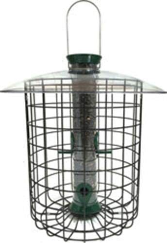 Droll Yankees New Generation Sunflower Caged Haven Wild Bird Feeder - Green - 1 Lb Cap  