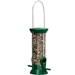 Droll Yankees New Generation Sunflower Tube Type Feeder Mixed Seed - Green - .5 Lbs Cap