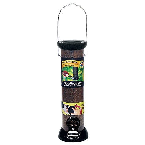 Droll Yankees Onyx Clever Clean Thistle Finch Tubed Wild Bird Feeder - Black - 1 Lb Cap  