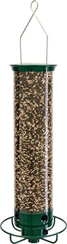 Droll Yankees Yankee Flipper Squirrel Proof Tubed Wild Bird Feeder - Green - 5 Lbs Cap  