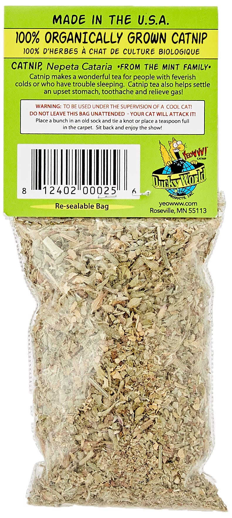 Ducky World Yeowww! Catnip Mini Treats - 4 Gm x 2 Pack  