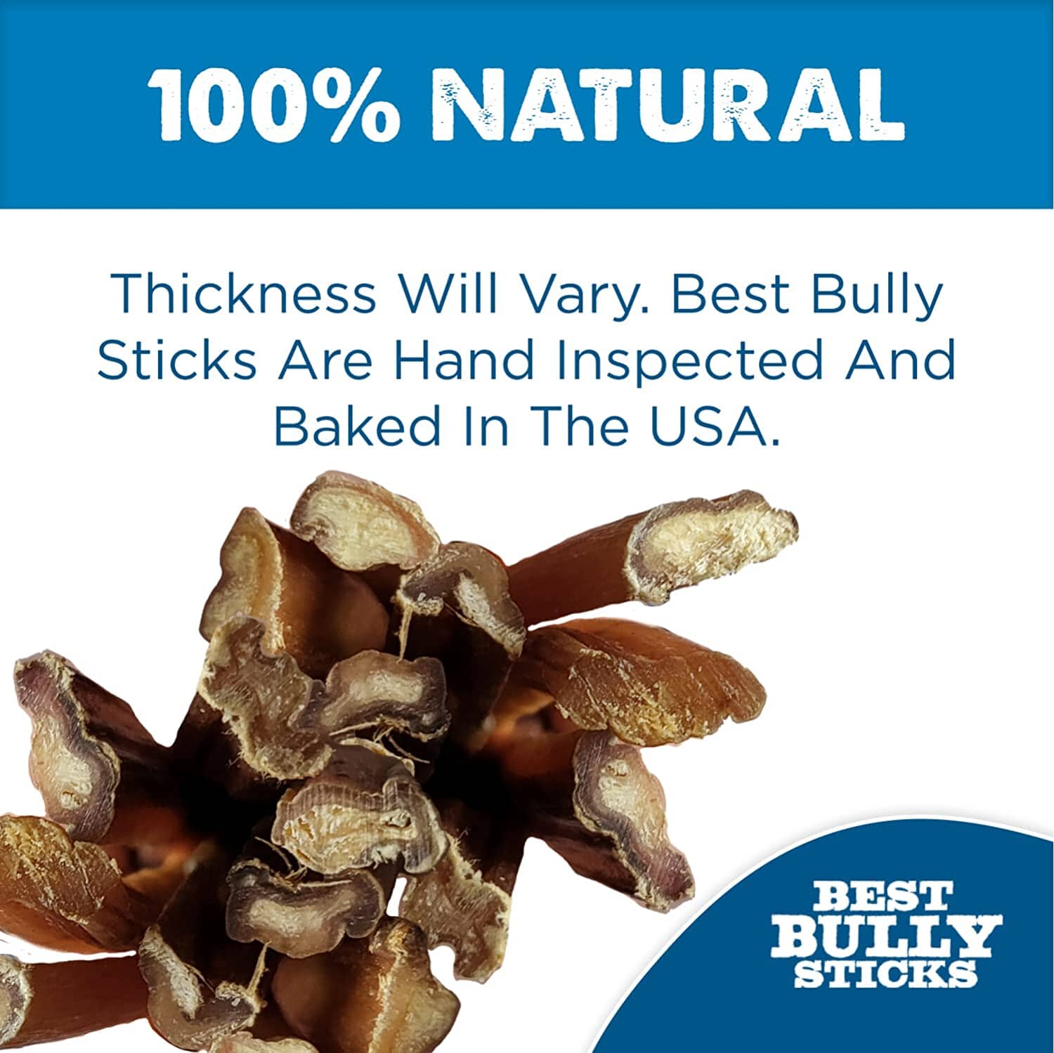 Durkha Dog Bully Sticks Plain - 6 Inches 24 Count  