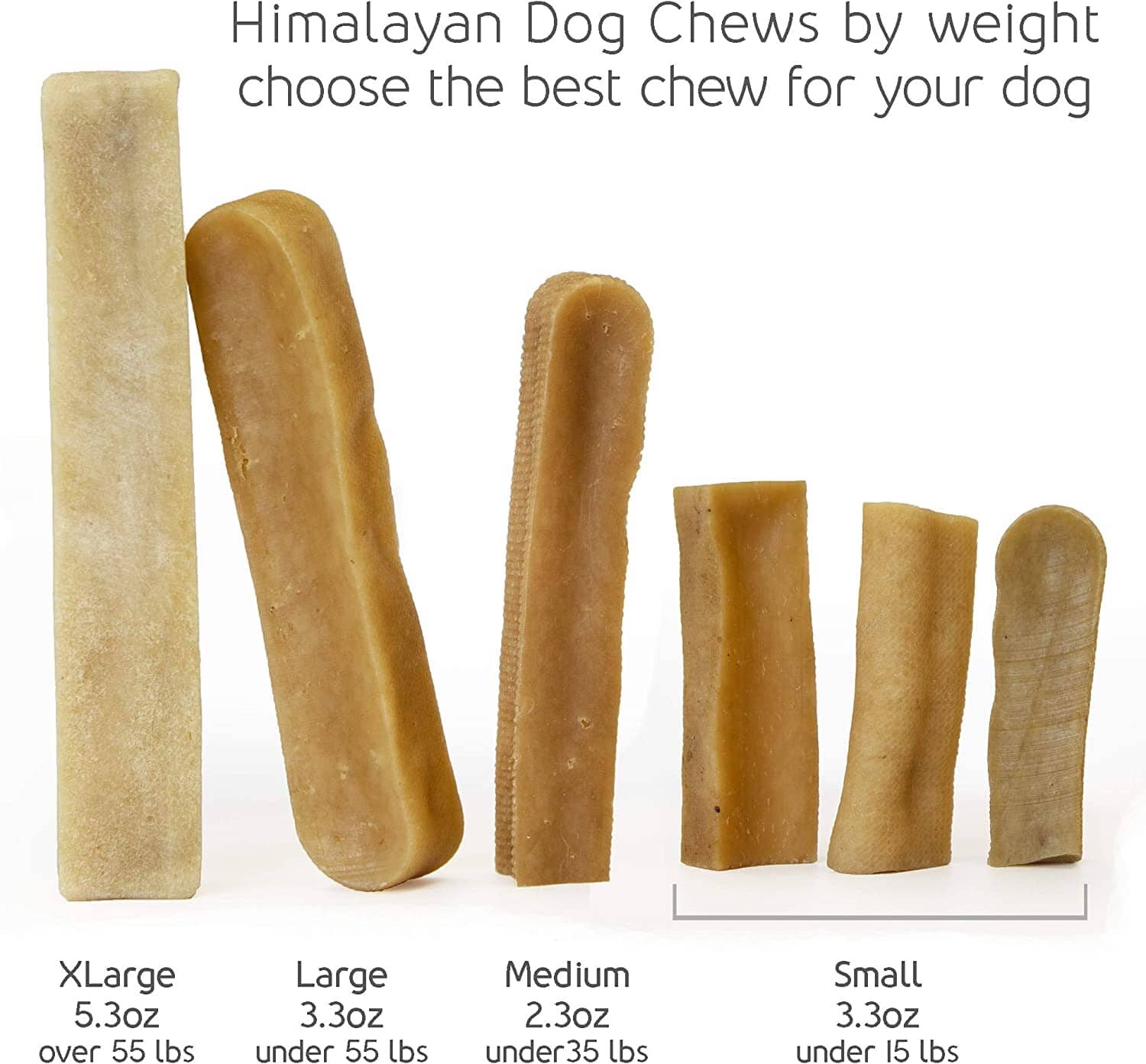 Durkha Himalayan Cheese Dog Chew Puffbars Treats - 2 Lbs Bulk Box  