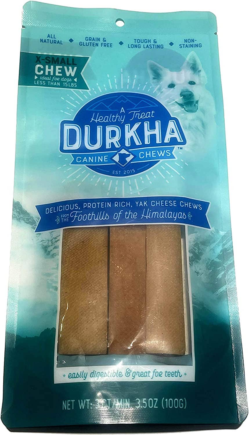 Durkha Packaged Himalayan Cheese Chews Dog Treats - Extra Small - 3 Pack  