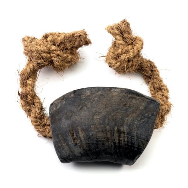 Durkha Water Buffalo Horns Natural Dog Chews - Buffalo Horn Tug Toy  