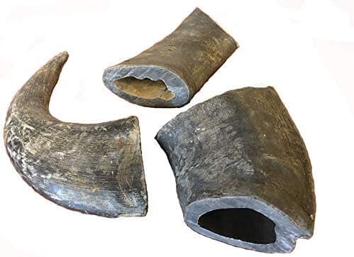 Durkha Water Buffalo Horns Natural Dog Chews - Small  