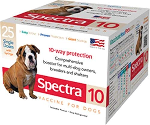 Durvet Canine Spectra 10 Dog Vaccine with Syringe Dog Vaccines - 1 Dose  