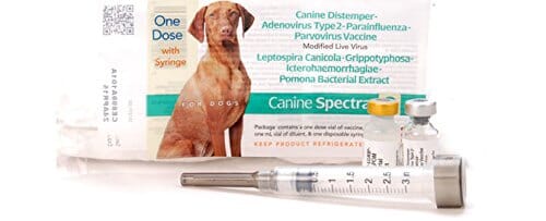 Durvet Canine Spectra 9 Dog Vaccine with Syringe Dog Vaccines - 1 Dose  