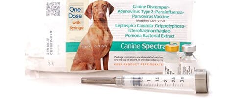 Durvet Canine Spectra 9 Dog Vaccine with Syringe Dog Vaccines - 1 Dose