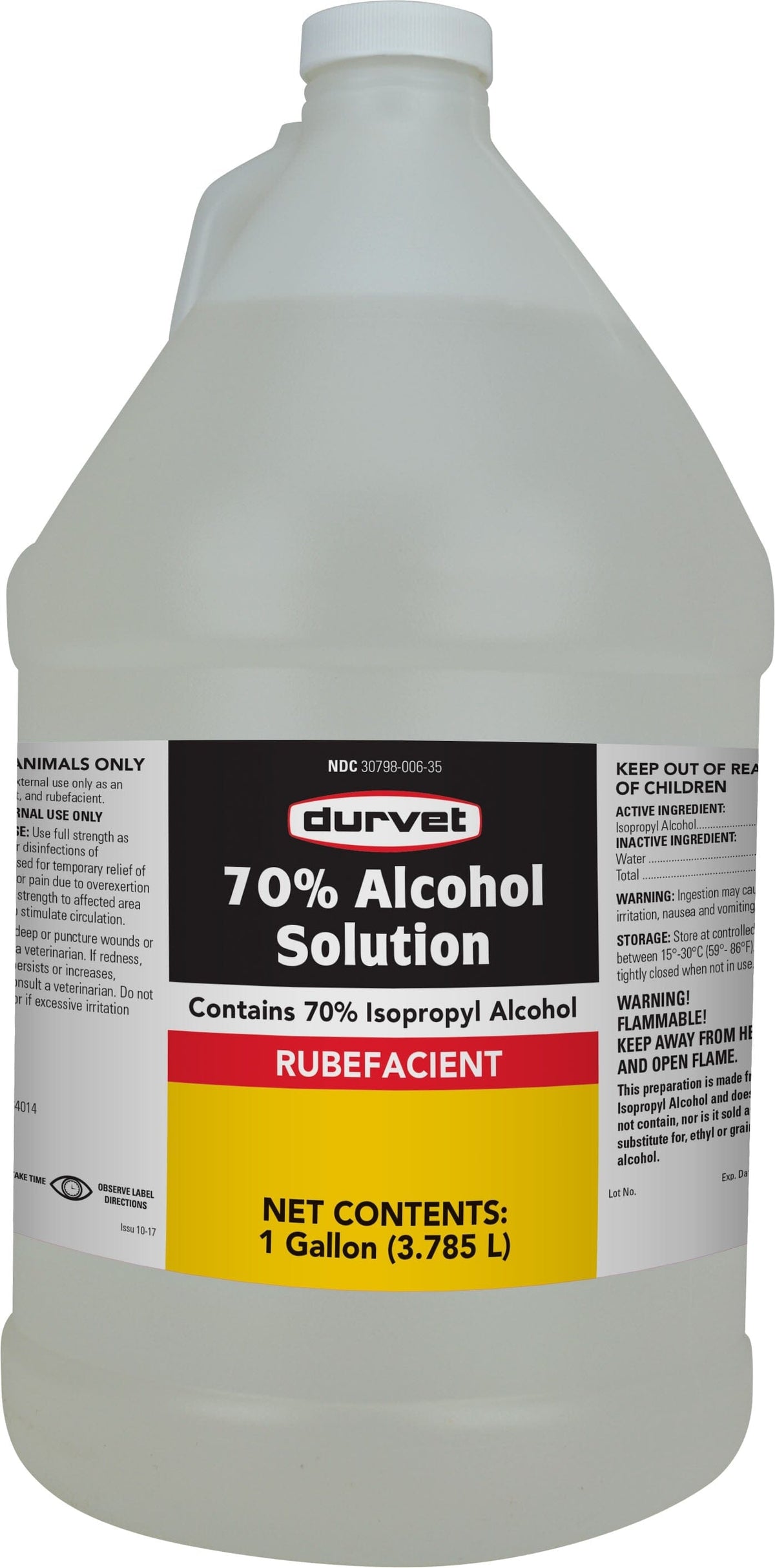 Durvet Isopropyl Alcohol 70% Solution Veterinary Supplies Clean ...