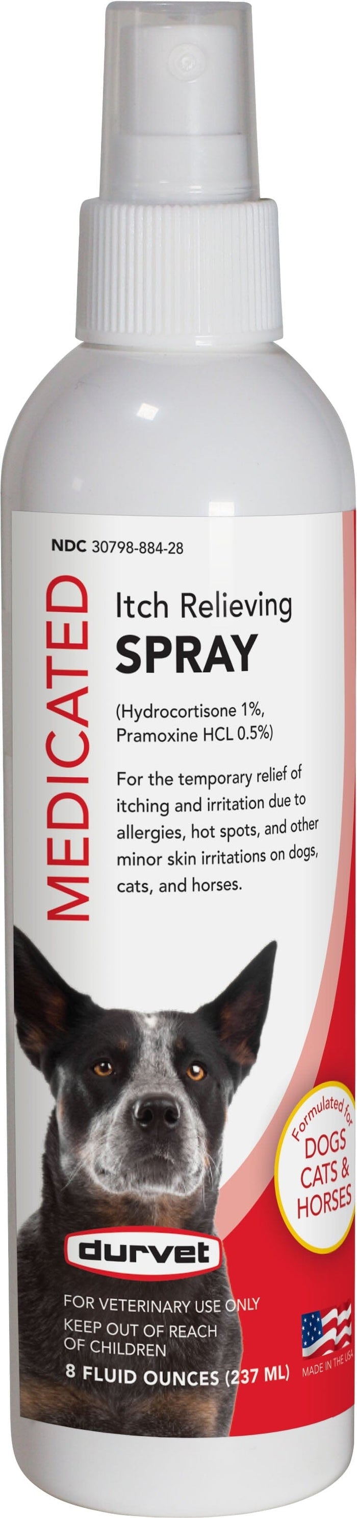 Durvet Itch Relieving Spray for Dogs - 8 Oz