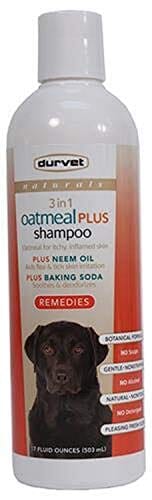 Durvet Naturals 3 In 1 Oatmeal Plus Dog Shampoo - 17 Oz