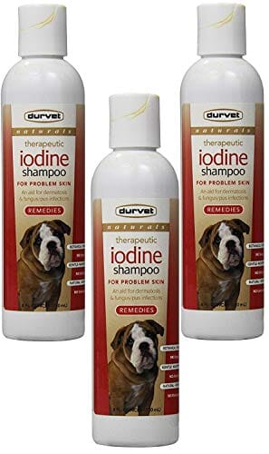 Durvet Naturals Remedies Iodine Dog Shampoo - Iodine - 8 Oz