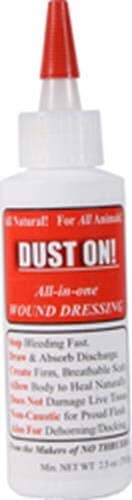 Dust On! Dust-On All In One Wound Dressing Veterinary Supplies Powders & Misc - Clay - 2.5 Oz  