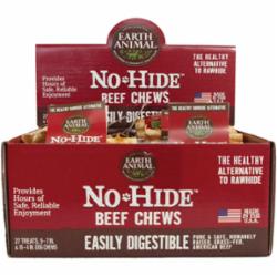 Earth Animal Dog Chews NO HIDE Beef Display - 27 Piece  