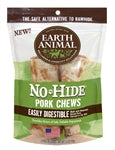 Earth Animal Dog Chews NO HIDE Pork - 4 Inches - 2 Pack