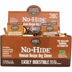 Earth Animal Dog Chews NO HIDE Venison Display - 27 Piece  