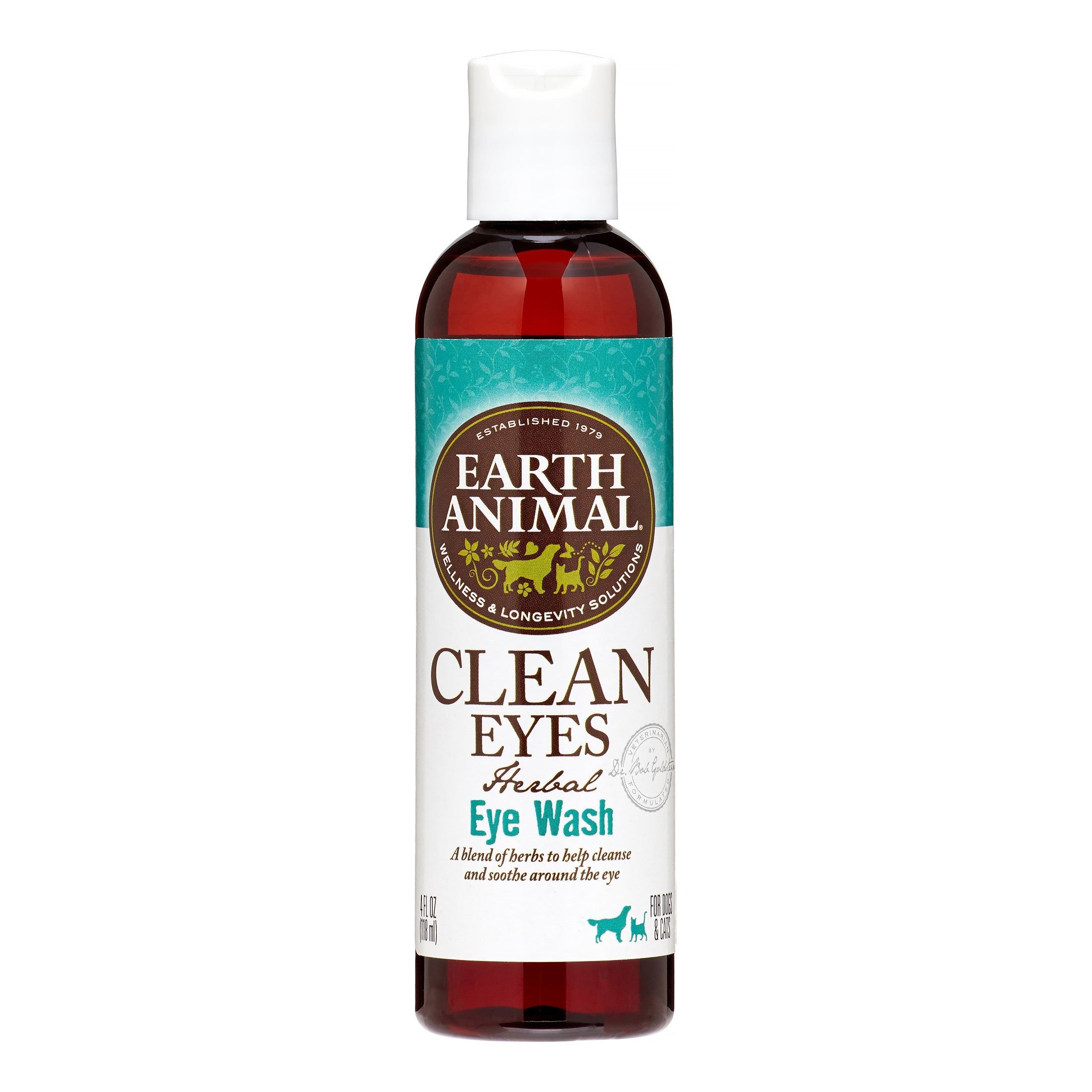 Earth Animal Dog Cleaning Eye Wash - 4 Oz  