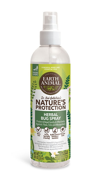 Earth Animal Dog Nature's Protection Bug Spray Herbal - 8 Oz  