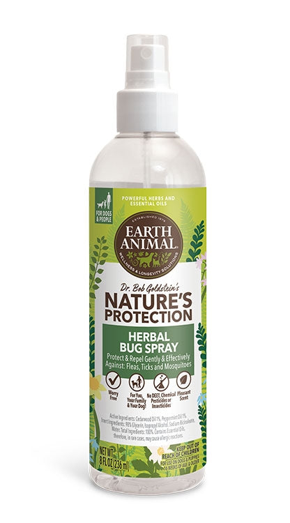 Earth Animal Dog Nature's Protection Bug Spray Herbal - 8 Oz
