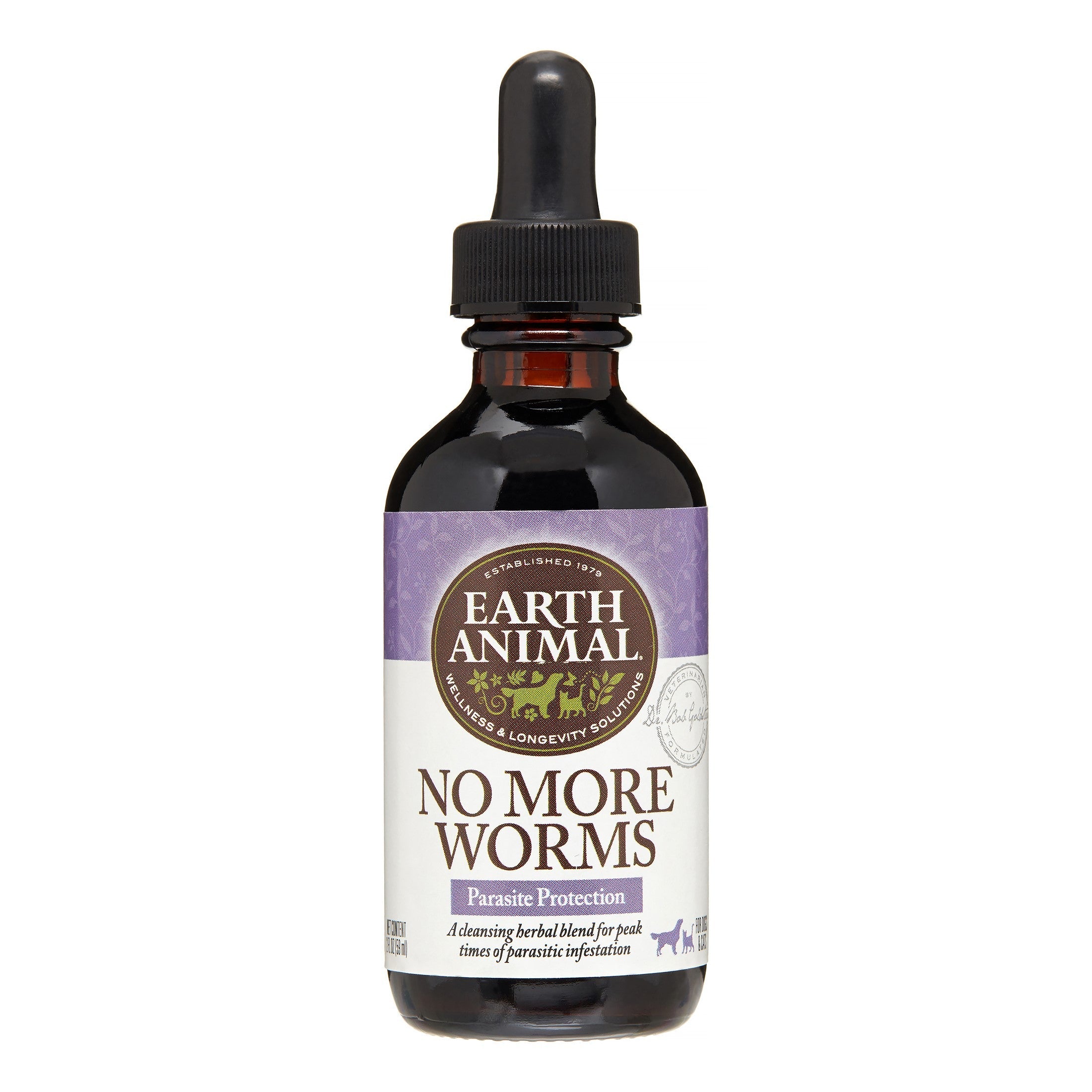 Earth Animal Dog NO MORE WORMS - 2 Oz  