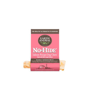 Earth Animal NO HIDE NO MEAT Salmon Dog Chews - 4 Inches - 24 Count