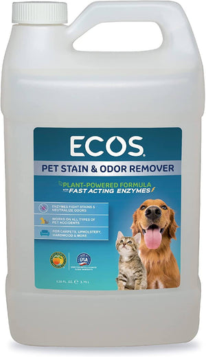 Earth Friendly ECOS Stain & Odor Remover for Dogs and Cats - 128 oz