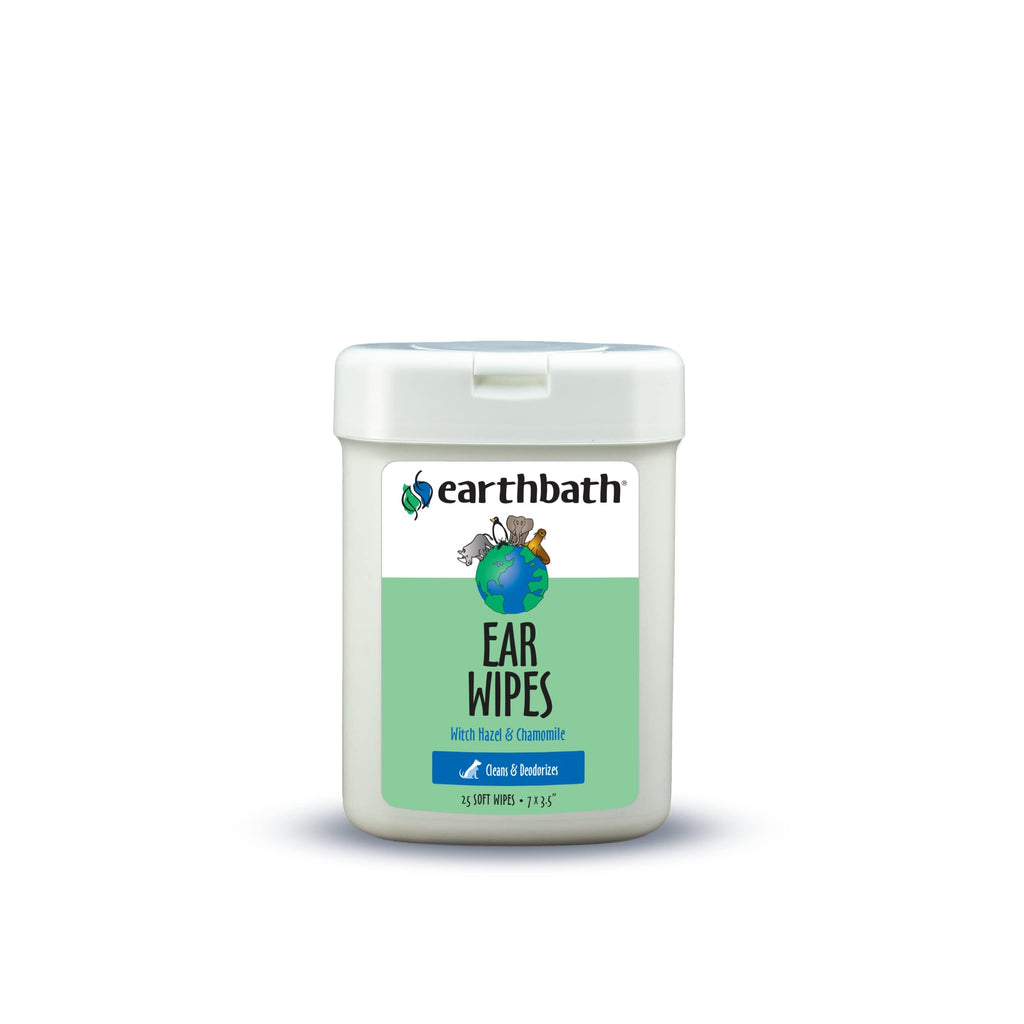 Earthbath® Ear Wipes for Cat & Dog - 25 Count  