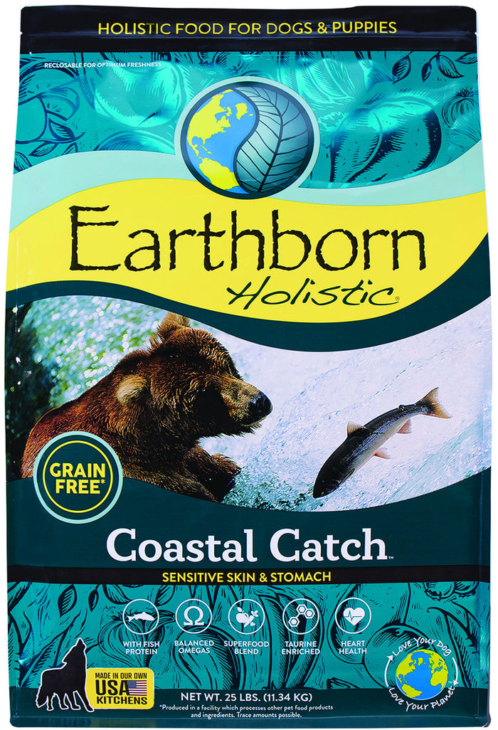 Earthborn Grain-Free Coastal Catch Dry Dog Food - 25 lbs