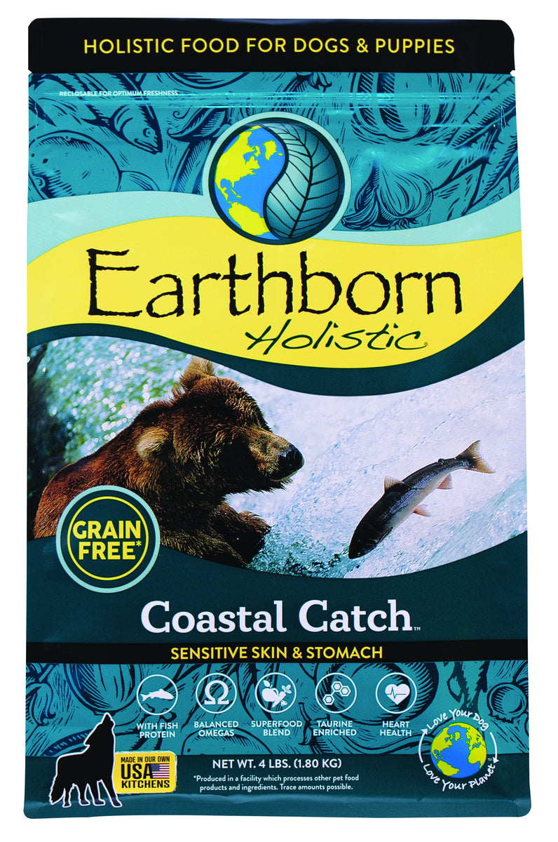 Earthborn Grain-Free Coastal Catch Dry Dog Food - 4 lbs  