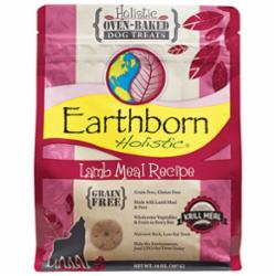 Earthborn Grain-Free Dog Biscuits Lamb - 14 Oz - Case of 8  