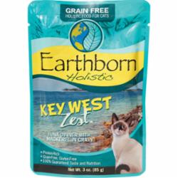 Earthborn Grain-Free Key West Tuna Wet Cat Food - 3 Oz Pouch - Case of 24  