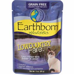 Earthborn Grain-Free Low Country Tuna Wet Cat Food - 3 Oz Pouch - Case of 24  