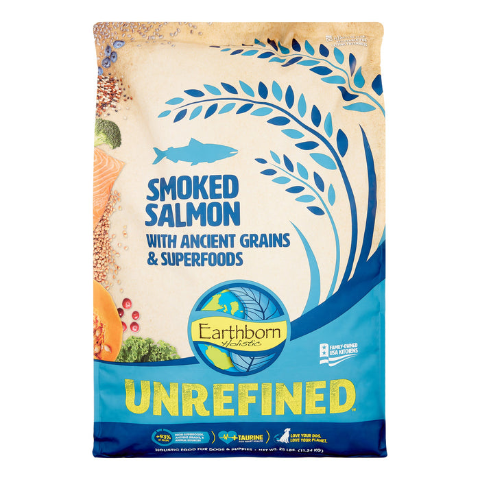 Earthborn Unrefined Ancient Grains Salmon Dry Dog Food - 25 lbs