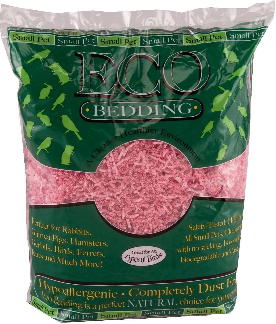 Eco Bedding for Small Pets - Pink - 100 G  