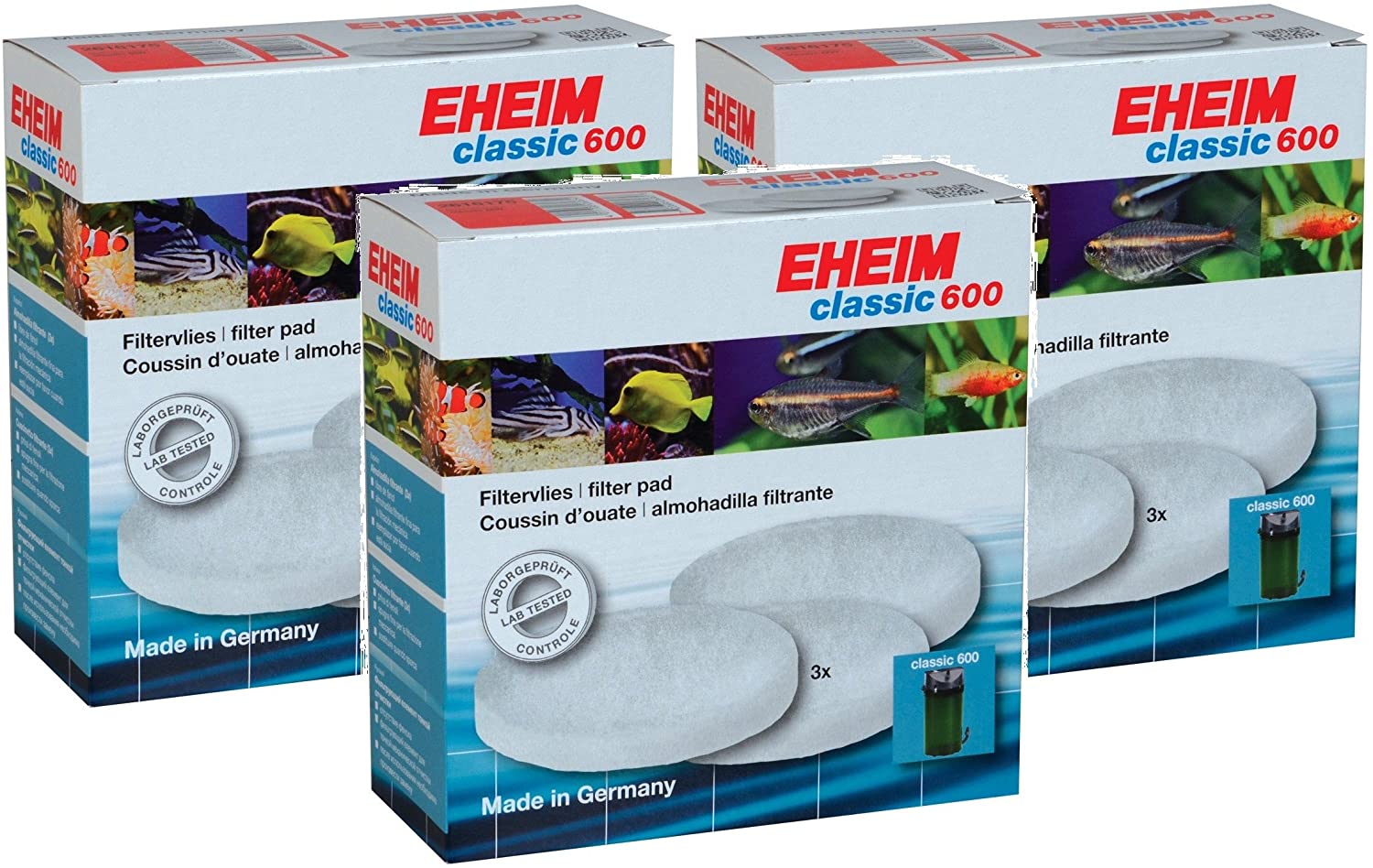 Eheim Fine Filter Pads for 2217 Canister Filter - 3 pk  
