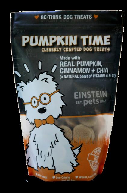 Einstein Pets Signature Treats Pumpkin Time Chewy Dog Treats - 8 oz Bag  