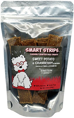 Einstein Pets Sweet Potato & Cranberry Jerky Treats Dog Jerky Treats - 5.5 oz Bag