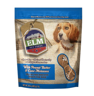 Elm Peanut Butter & Molasses  Dog Biscuits - 16 oz