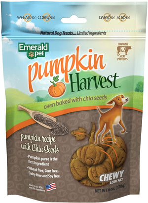 Emerald Pet Harvest Pumpkin Pumpkin Harvest Shipper Display Chewy Dog Treats - 48ct