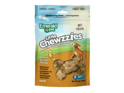 Emerald Pet Little Chewzzies Peanut Butter Soft and Chewy Dog Treats - 5 oz Bag  